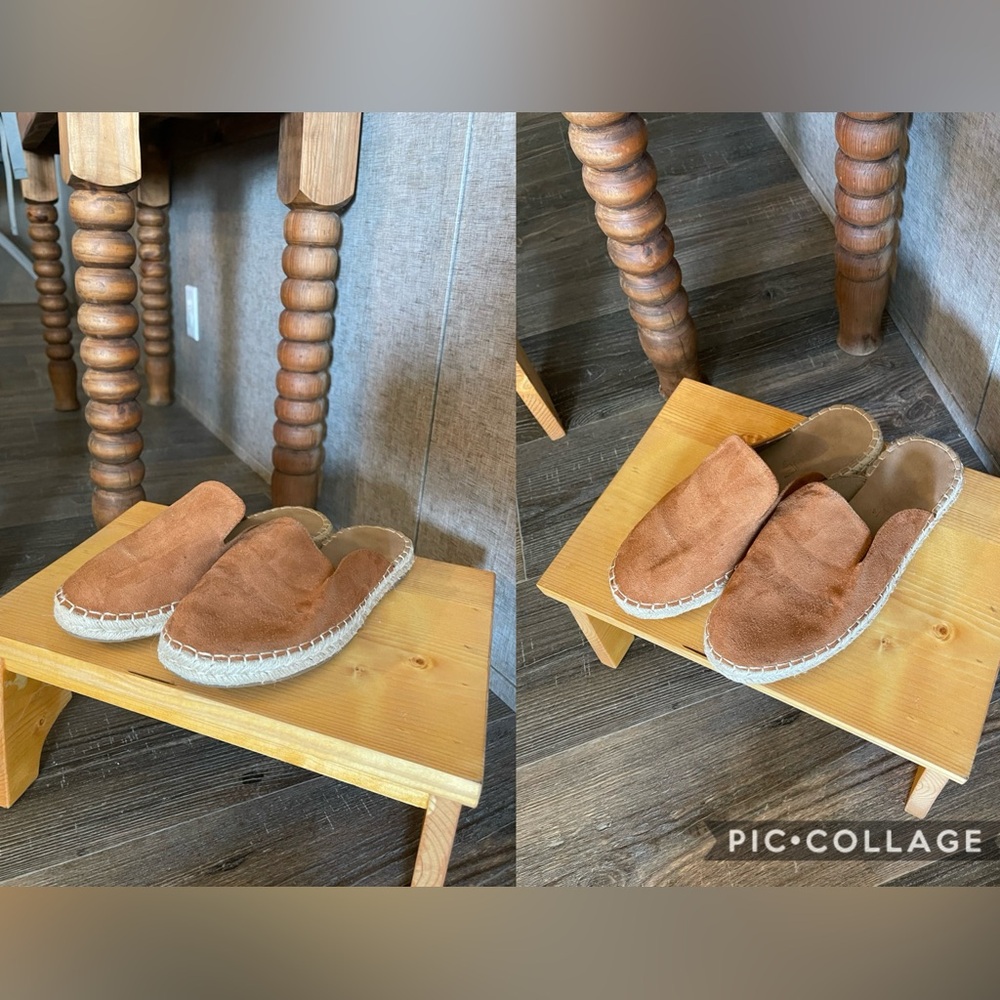 Brown mules size 8. In great condition, only warn a handful of times.